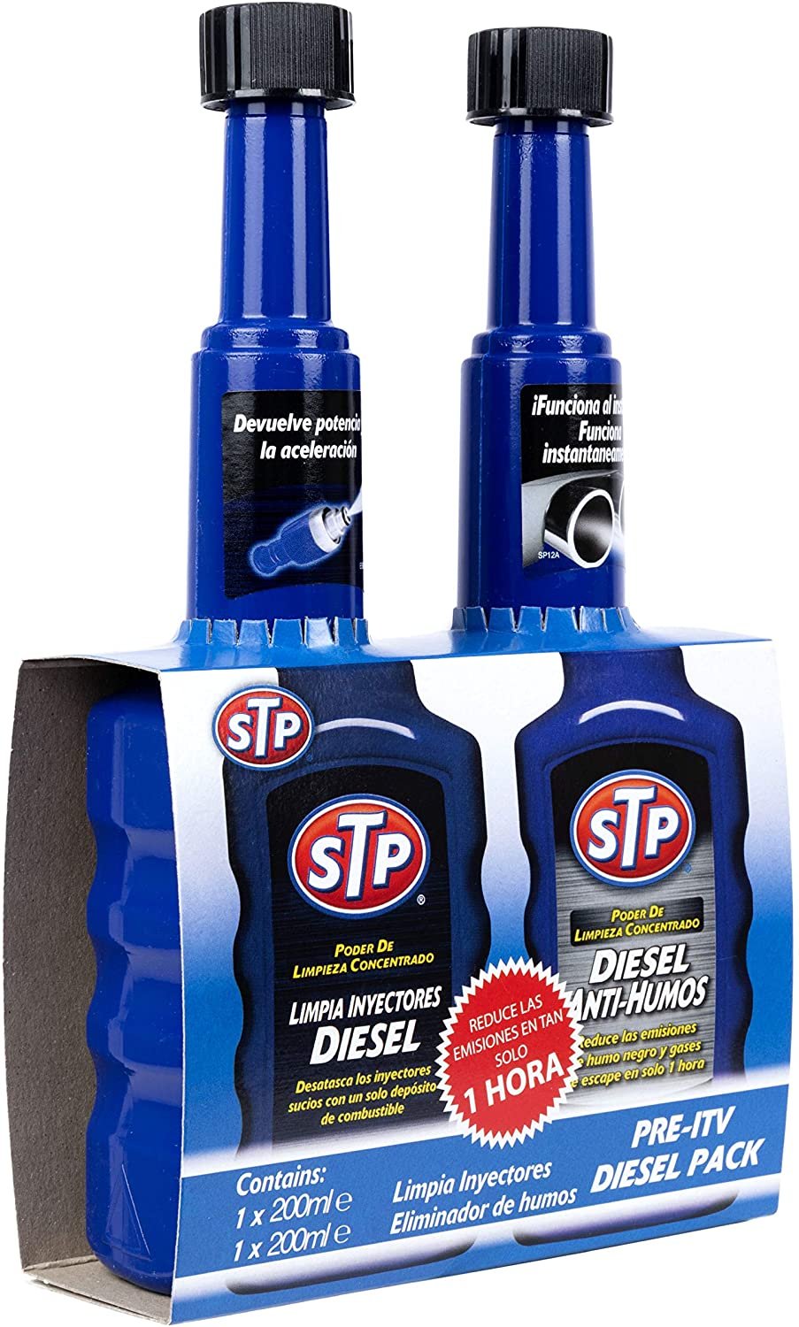 Pack 3+1 STP® - 3 Tratamiento Diesel + 1 Limpia inyectores Diesel - Pack  limpia tu coche acorde a los km recomendados